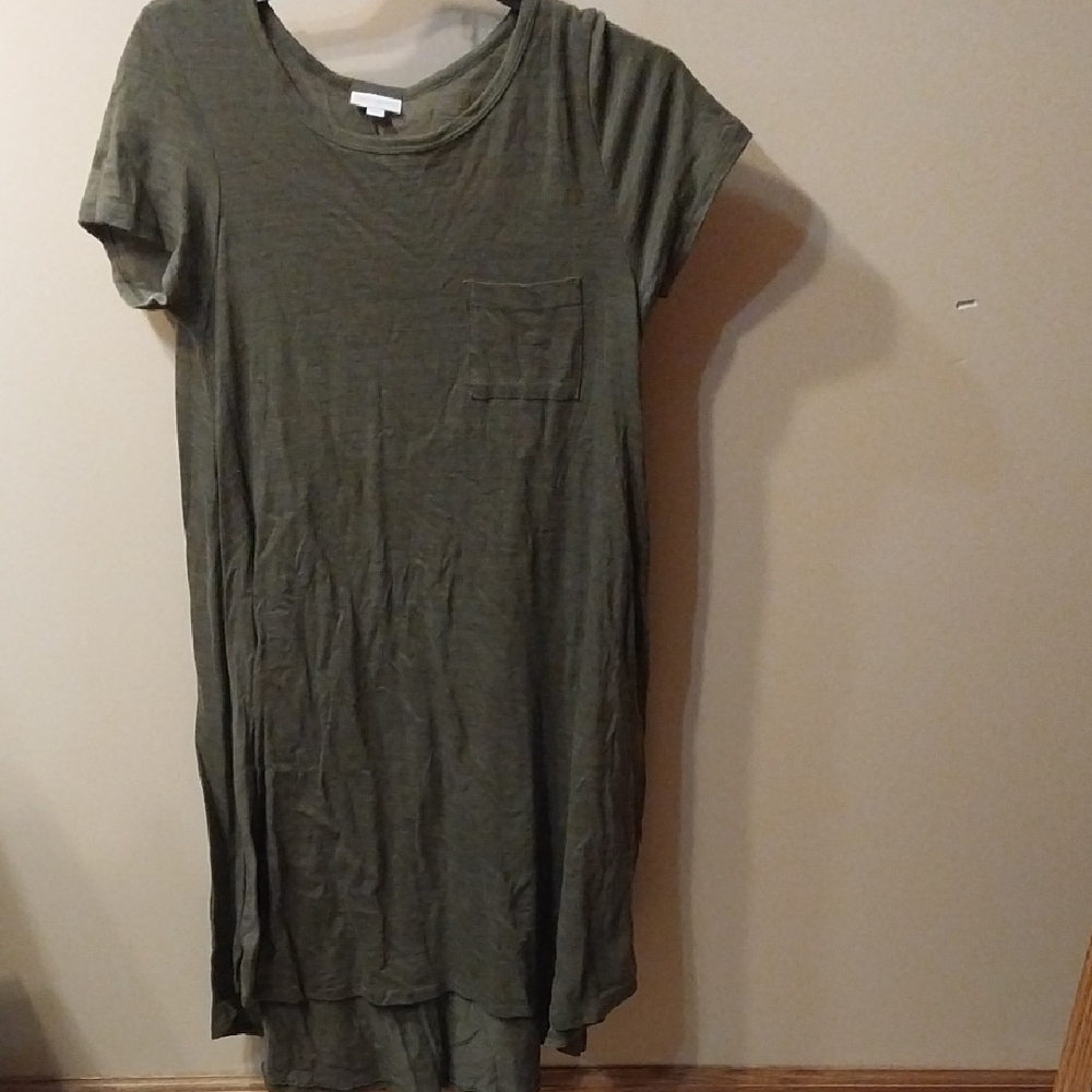 LuLaRoe Olive Green Casual Dress